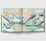 Open spread of picture book 'A River Running Through You' by Amy-Jane Beer